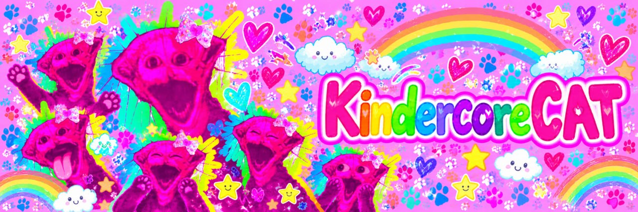 Kindercore Cat Wide Banner